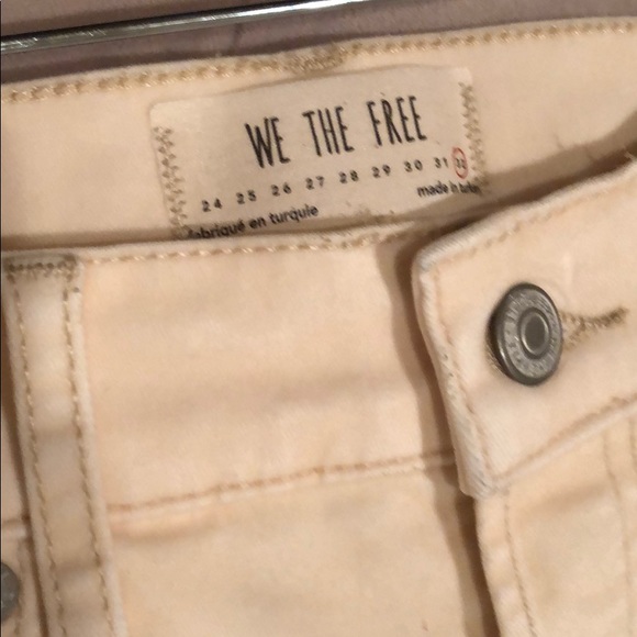 Free People Pearl Jeans Suade Smooth Material 32 - Picture 3 of 12